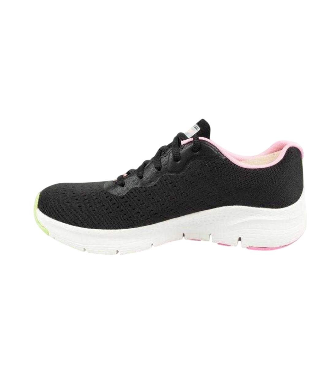 Womens/ladies Arch Fit Trainers Black Skechers-3