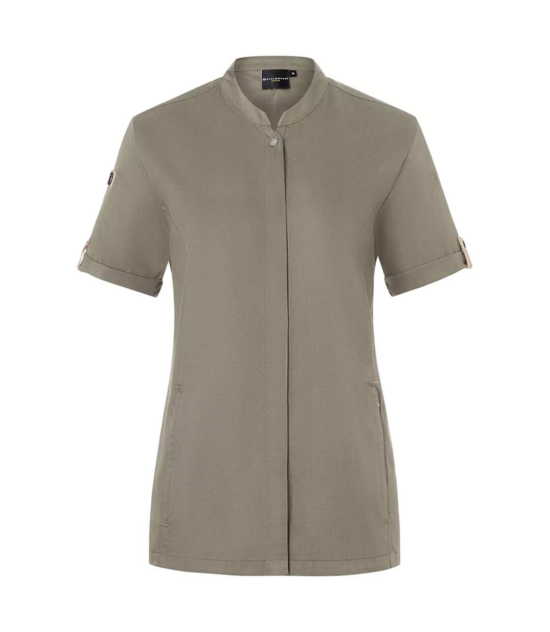 Womens/ladies Green-generation Chef Jacket Sage Karlowsky-1