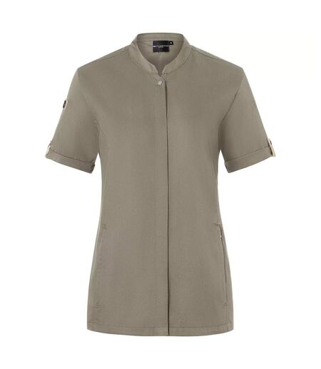 Womens/ladies Green-generation Chef Jacket Sage Karlowsky