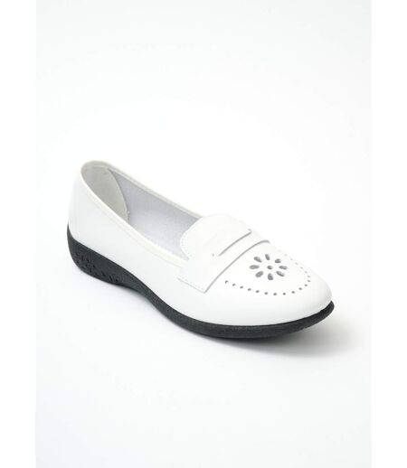 Mocassins cuir grande largeur