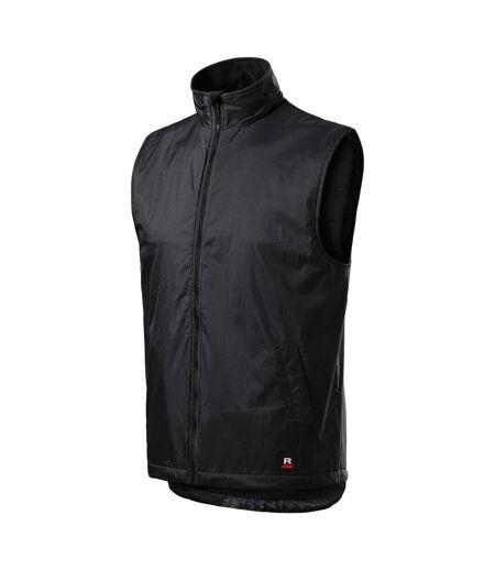 Veste Sans Manches Motif/style Logo Homme Gris Foncé Rimeck