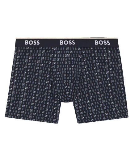 Lot De 3  Boxers Homme Bleu Bleu Marine Boss