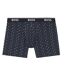 Lot De 3  Boxers Homme Bleu Bleu Marine Boss-2