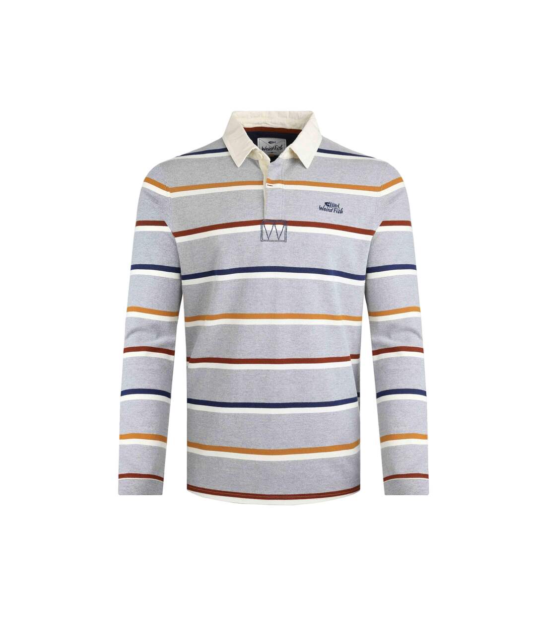 Haut De Rugby Laxton Homme Gris Chiné Weird Fish-1