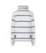 Womens/ladies Striped Quarter Zip Long-sleeved Sweatshirt White Lazy Jacks-2