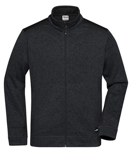 Veste polaire tricot de travail - Homme - JN862 - noir