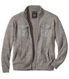 Pohodlný pletený sveter na zips Atlas For Men