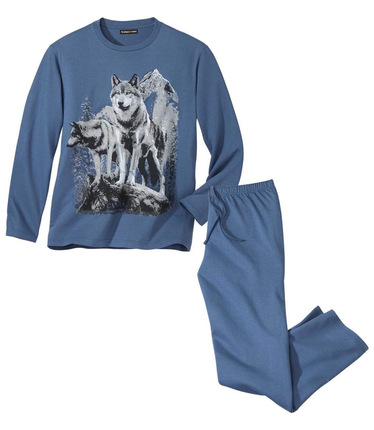 Pyjama met wolvenprint Atlas For Men