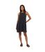 Womens/ladies Tiered V Neck Sleeveless Mini Dress Black White Brave Soul-4