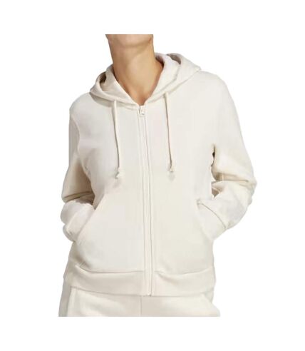 Sweat à Capuche Beige Femme Adidas IC6442 - L