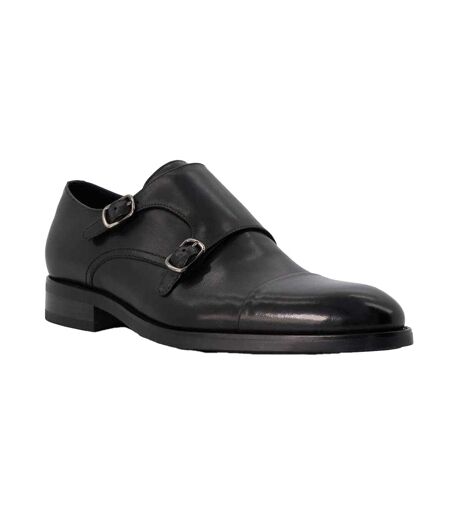 Mens Sullivan Monk Leather Shoes Black Dune London