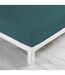 Drap Housse en Coton Linette 160x200cm Pétrole-2