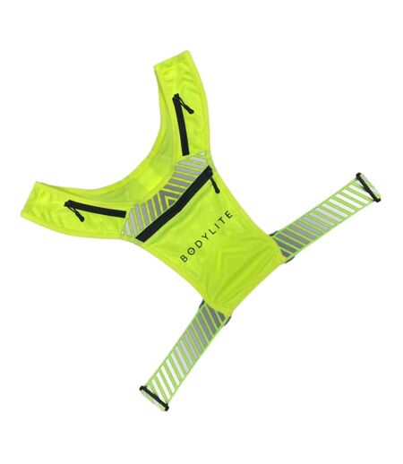 Reflective phone holder vest one size neon yellow Bodylite Gear