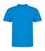 Awdis Mens Piqu Cotton Short-Sleeved Polo Shirt (Azure) - UTPC4134