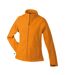 James and Nicholson Womens/Ladies Bonded Fleece Jacket (Orange/Carbon Gray)