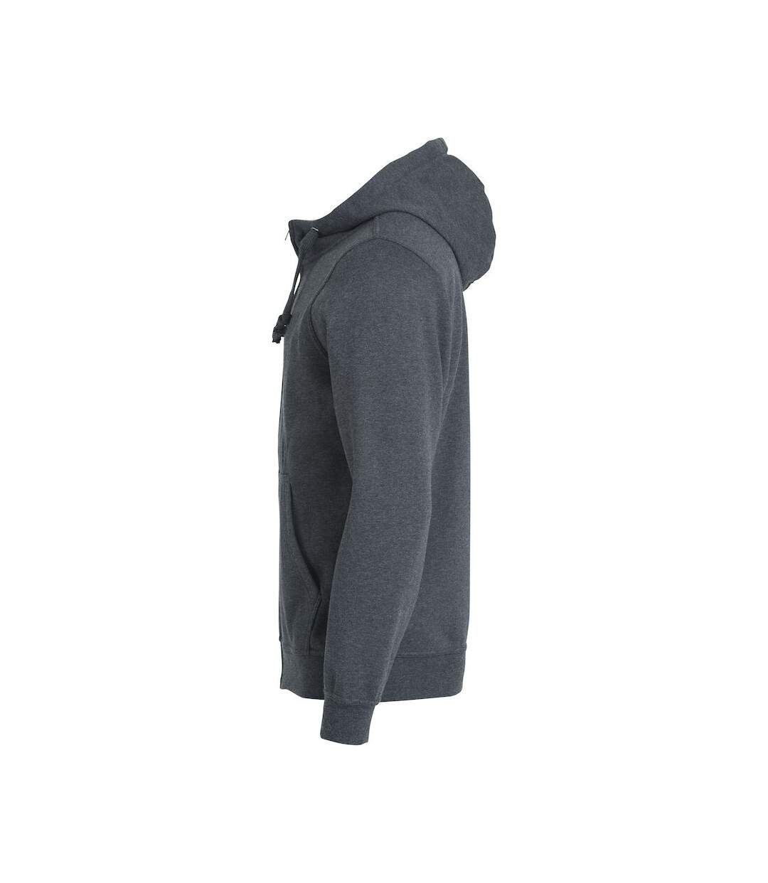 Veste à capuche basic homme anthracite chiné Clique