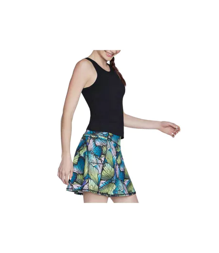 Womens/ladies Go Walk Shelf Bra Tank Top Black Skechers