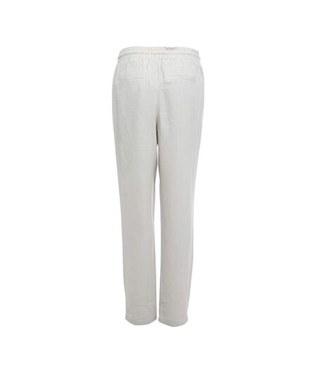 Womens/ladies Jesmilo Linen Blend Trousers White Vero Moda