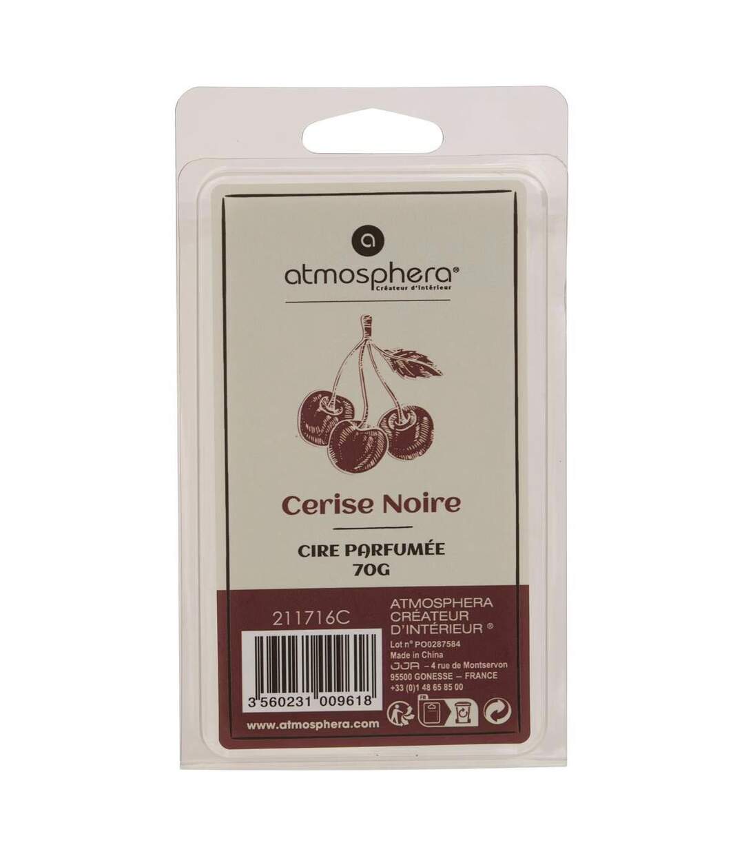Cire Parfumée à Brûler Laura 70g Cerise Noire-2