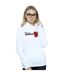 Disney Princess Womens/Ladies Beauty And The Beast Belle Stripes And Roses Hoodie (White)