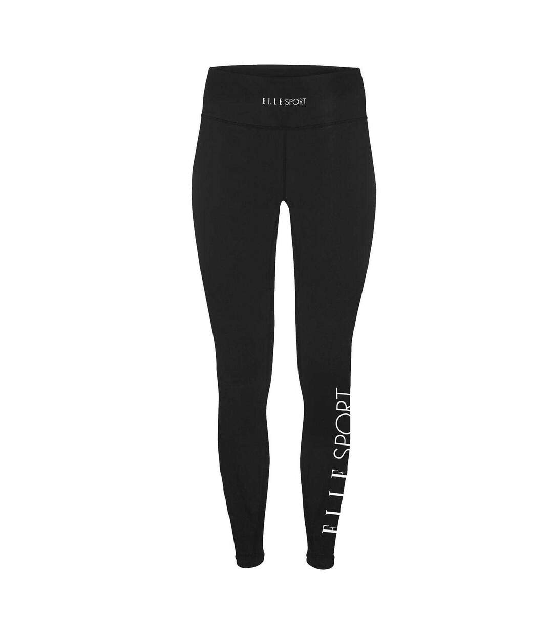 Womens/ladies Signature Leggings Black Elle-2
