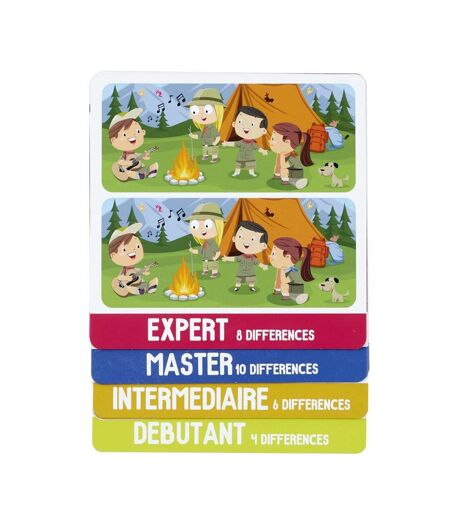 Jeu de Cartes Différences 15cm Multicolore