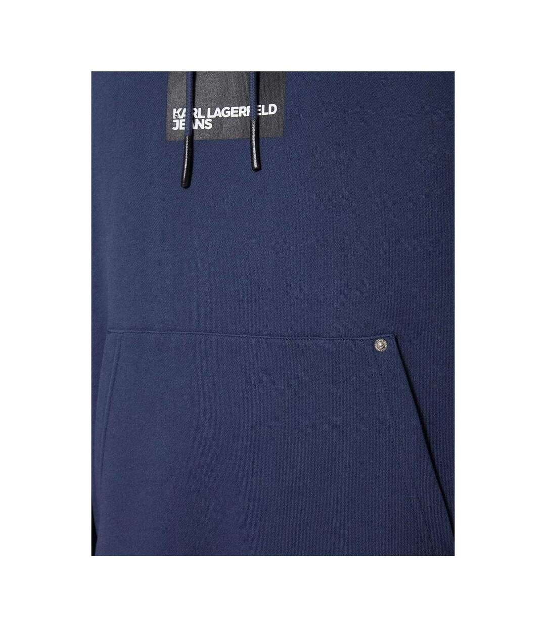 Sweat À Capuche Homme Bleu Marine Foncé Karl Lagerfeld-3