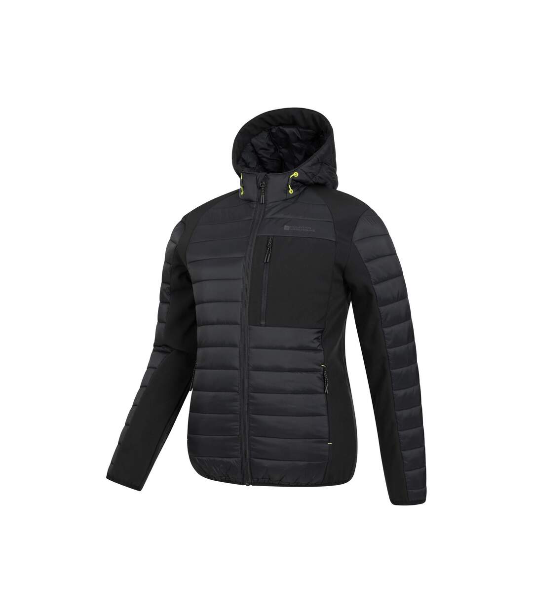 Mens Turbine Ii Softshell Padded Jacket Jet Black Mountain Warehouse-3