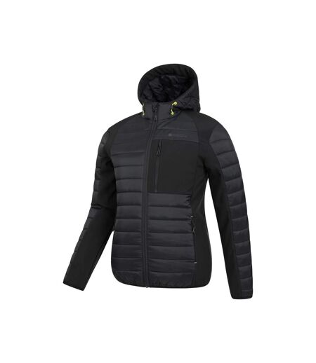 Mens Turbine Ii Softshell Padded Jacket Jet Black Mountain Warehouse