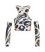 Womens/ladies Stella Mccartney Zebra Print Crop Top Grey Zebra Adidas-2