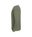 Sweat Uni Col Ars-du-cou Iconic Premium Homme Vert Kaki Fruit Of The Loom-3
