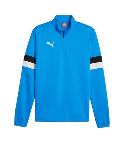 Mens teamrise quarter zip top blue Puma