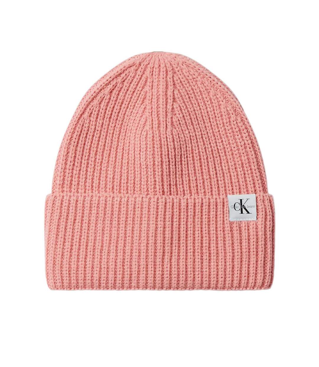 Bonnet rose femme calvin klein jeans beanie-1