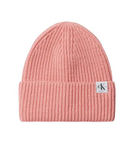 Bonnet rose femme calvin klein jeans beanie