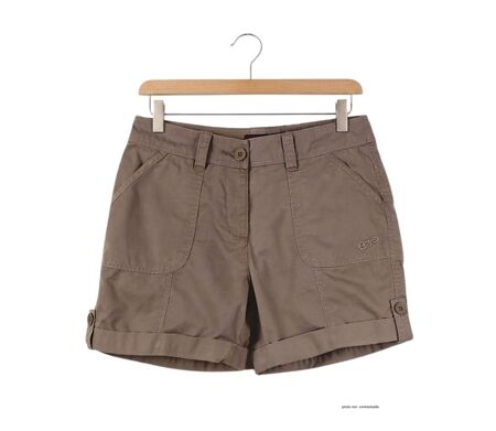 Short en coton Femme MAYFLOWER EXTRA2T : le confort d'une coupe à revers modulables