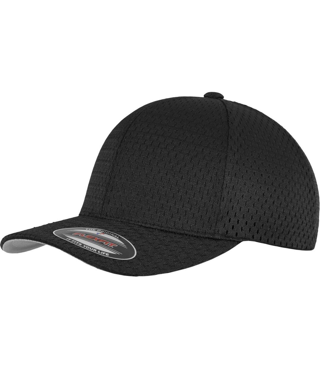 Flexfit By  Flexfit Athletic Mesh Cap Black Yupoong-1