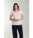 Tee shirt col rond manches courtes femme Marine Pot Pourri(Rose) | Gerard Pasquier-1
