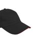 Casquette Noir Rouge Result Headwear-2