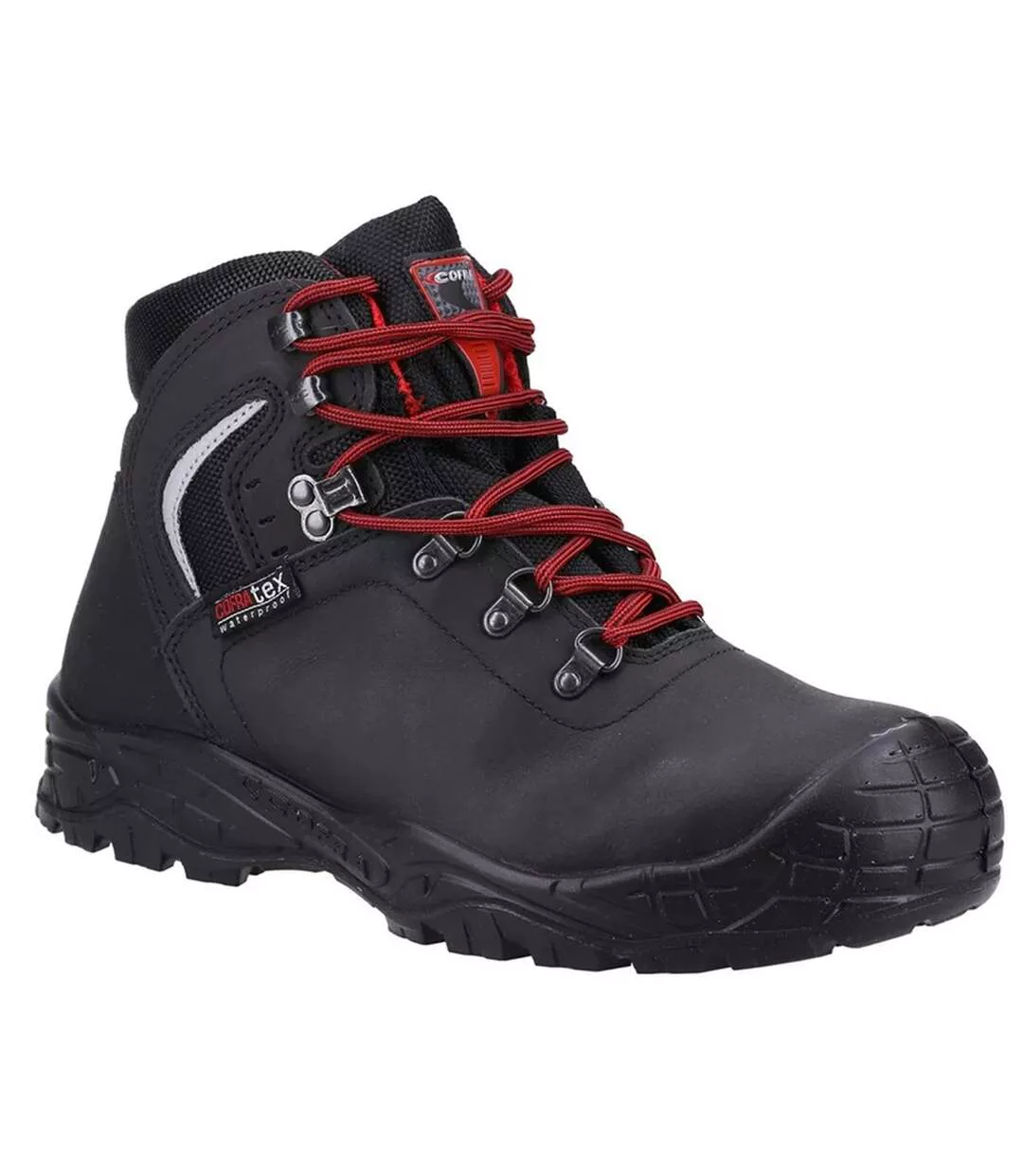 Bottes De Sécurité Summit En Nubuck Pour Hommes Noir Rouge Cofra-1