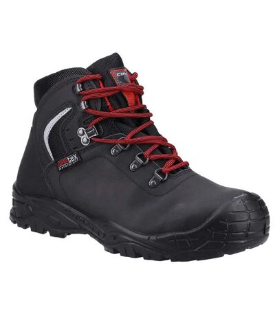 Bottes De Sécurité Summit En Nubuck Pour Hommes Noir Rouge Cofra