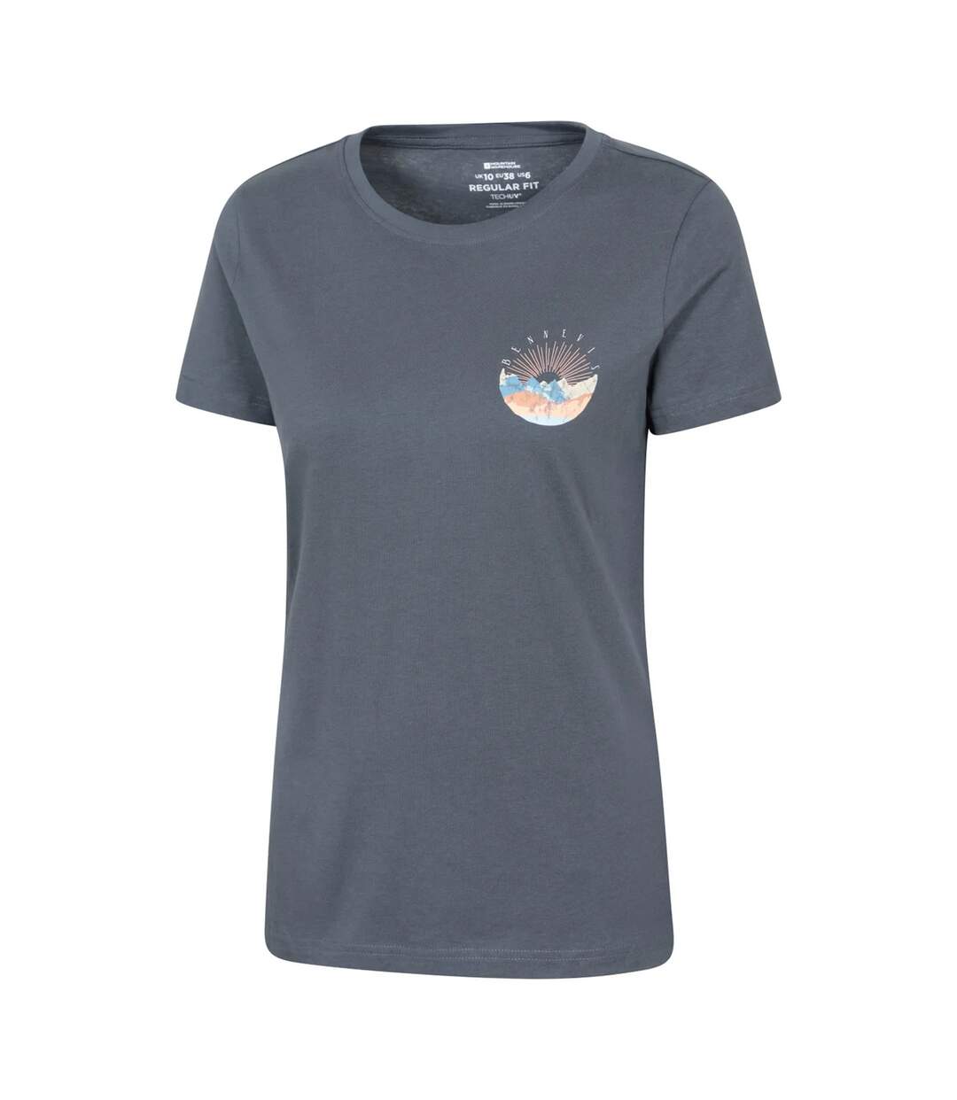 T-shirt Ben Nevis Femme Bleu Foncé Mountain Warehouse-3