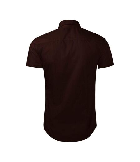 Chemise Motif/style Éclair Homme Marron Malfini