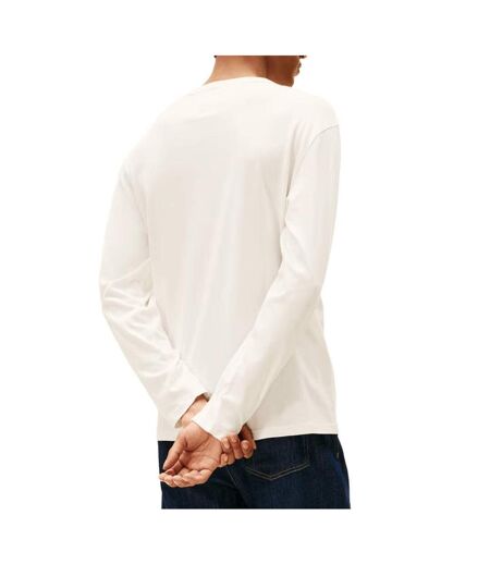 T-Shirt ecru homme tommy hilfiger badge