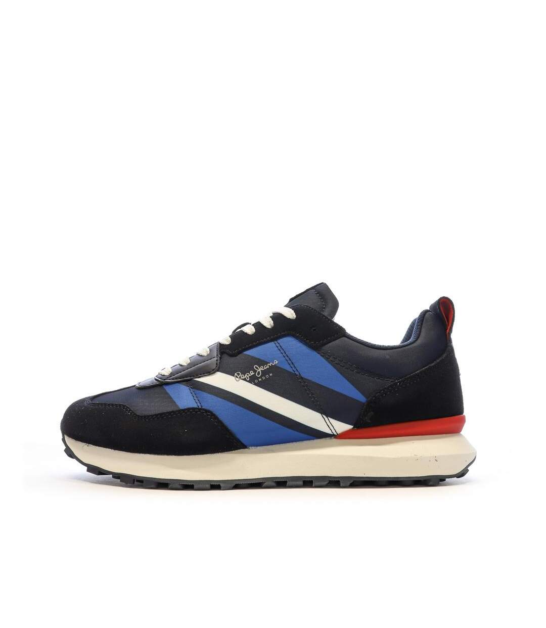 Baskets marine/noir homme pepe jeans foster-1