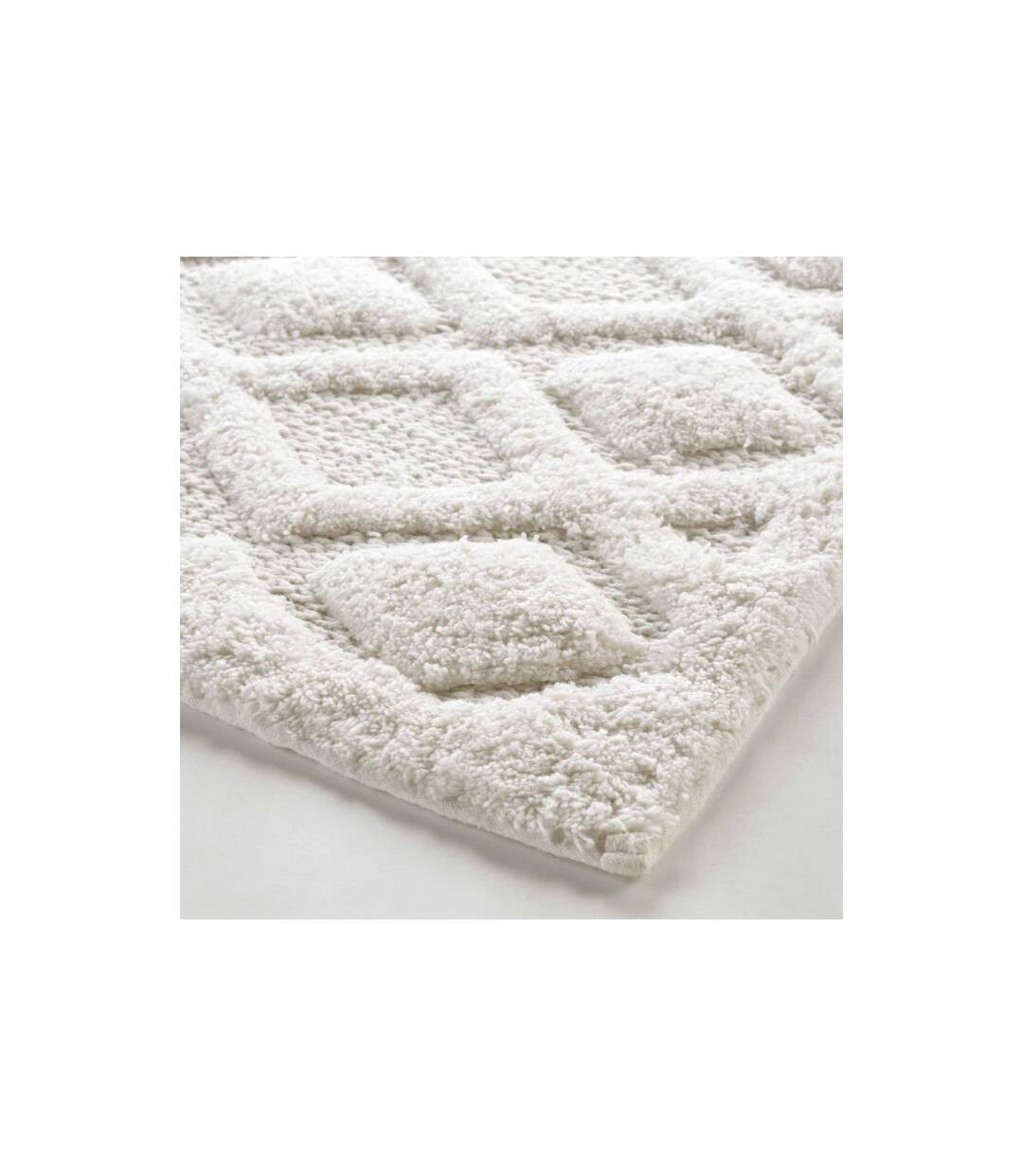 Tapis de Bain Jacquard Nemesis 50x80cm Blanc-2