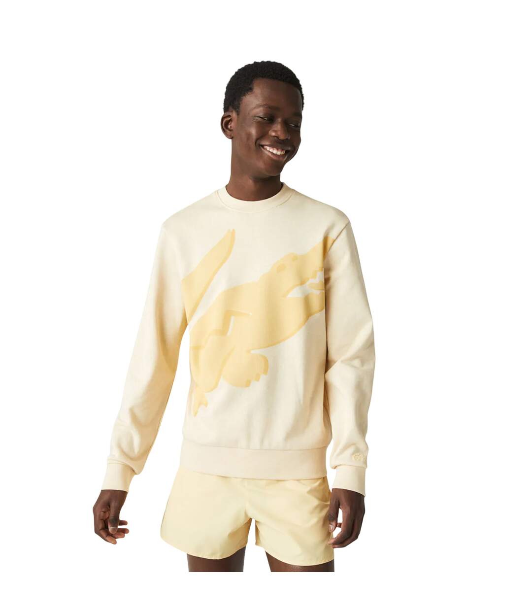 Sweat Homme Jaune Lacoste-3