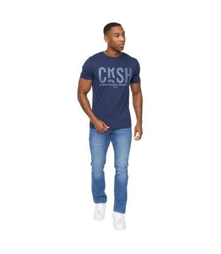 Mens solari t-shirt navy Crosshatch
