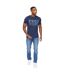 Mens solari t-shirt navy Crosshatch-3