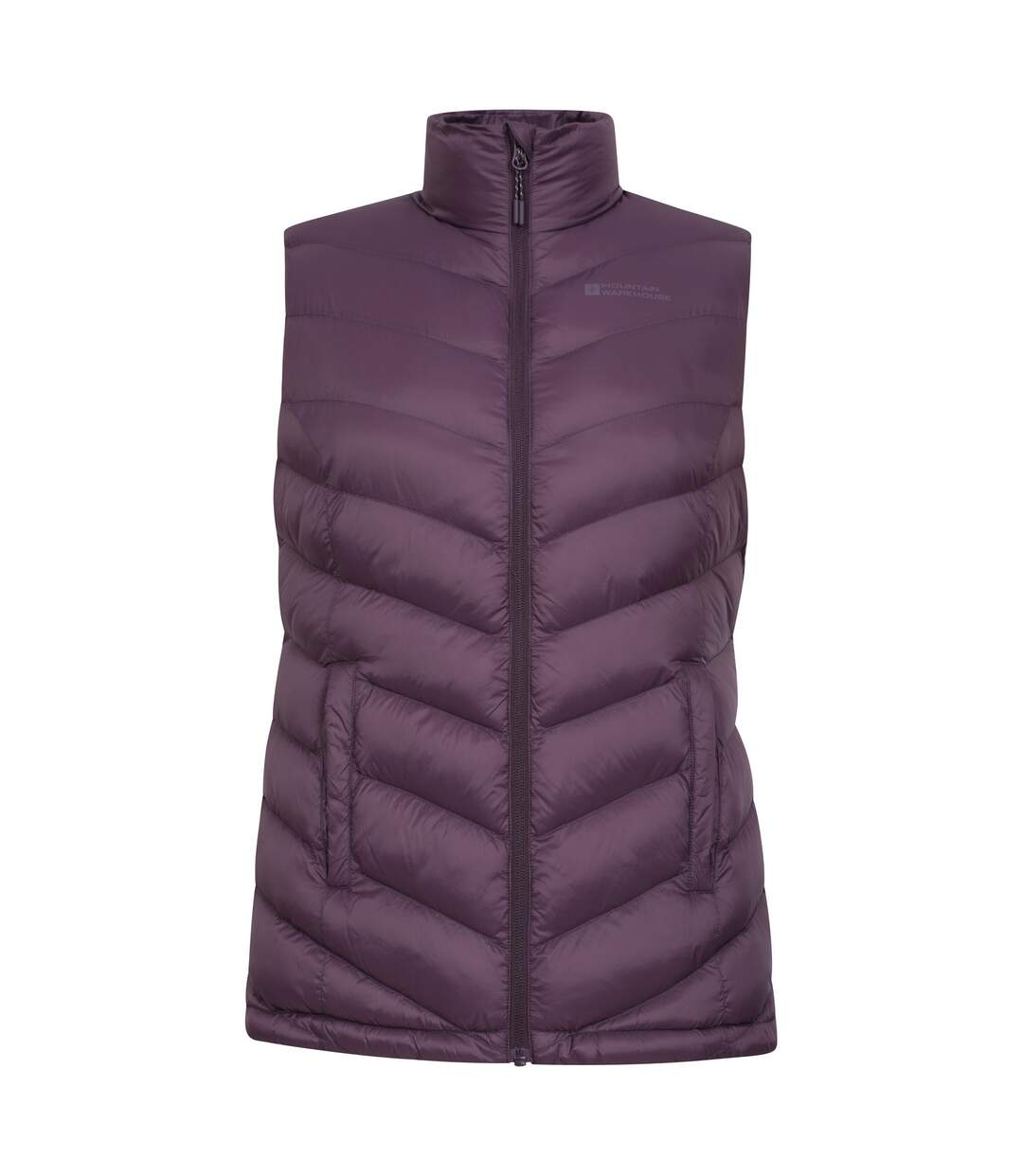 Womens/ladies seasons faux fur lined gilet purple Mountain Warehouse-1