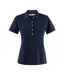 Womens/ladies Sunset Polo Shirt Navy James Harvest-1